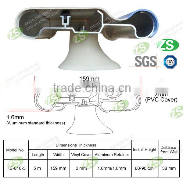 hospital plans PVC Hospital Hallway Handrail
