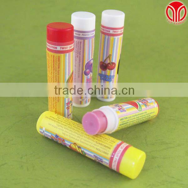 Cosmetic Lip Balm packaging w Key Chain Hold 4 g chapstick Tube