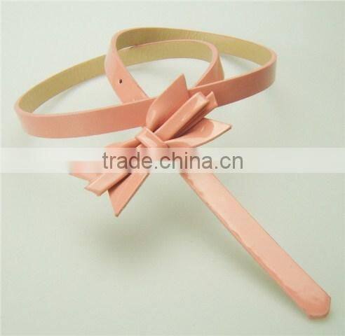 PU Flower Bow Belt for Kids --- H1412055