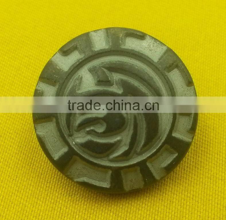 Brass Tin Color Metal Shank Button For Coats Wear --- MJ1131
