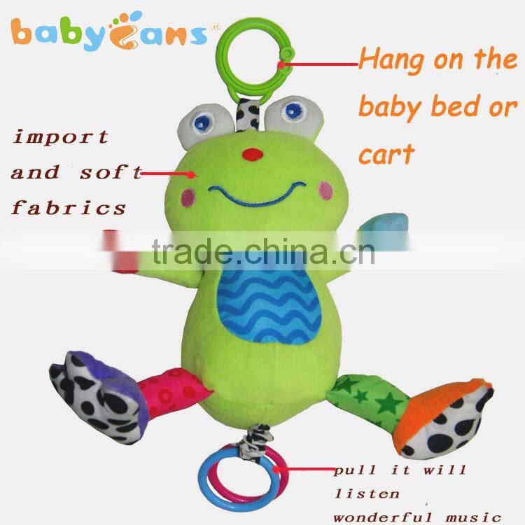 Babyfans Lovely Baby Soft Musical Hanging Stuffed Plush Baby Toys