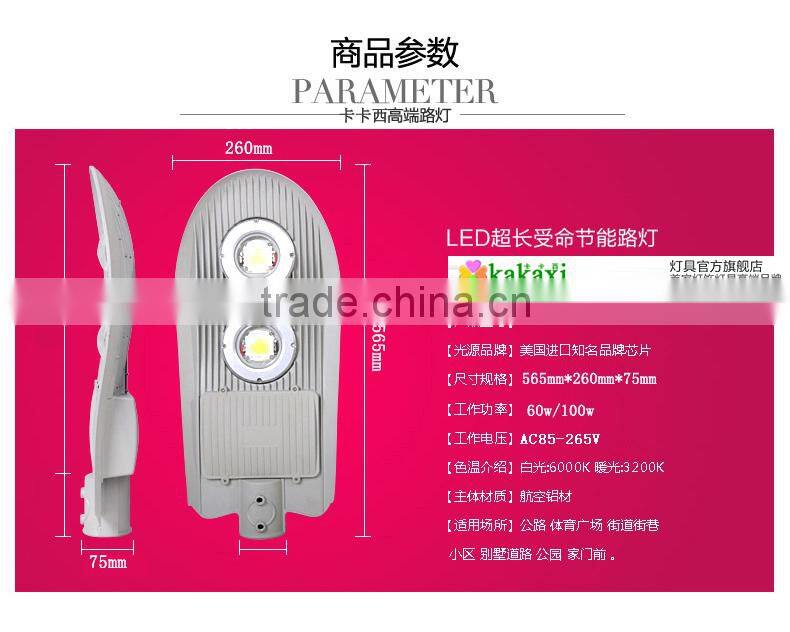 Snake Type LED Streetlights 60w 80w 100w PI65 LED Street Lights Garden Stadium Lights Factory Lamp