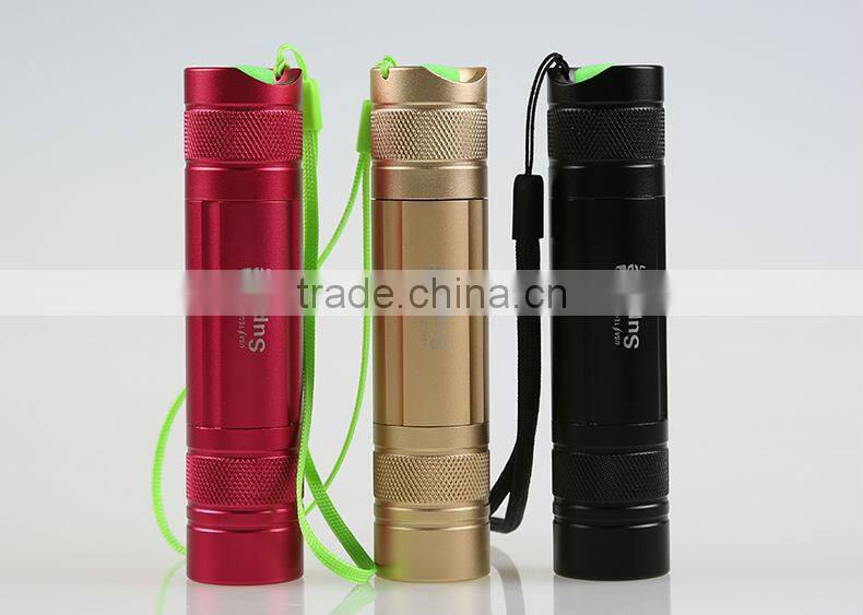 Led Flashlight Use 18650 Lithium BAttery & AAA Battery