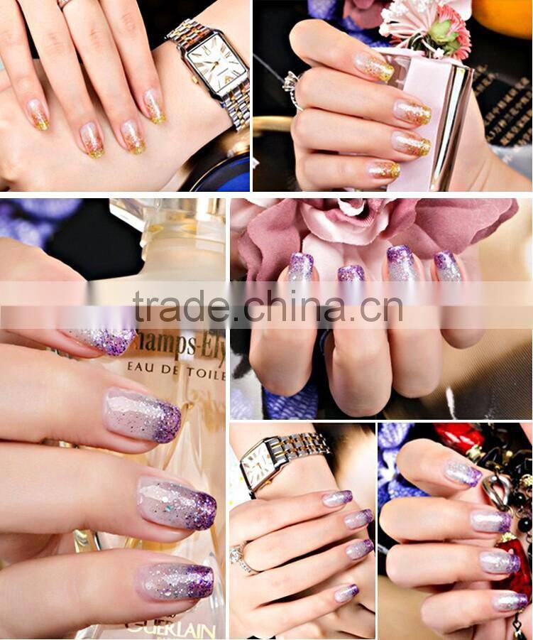 bling bling 12 Colors in pots Multi shine Nail Glitter Powder for Nail Art Decoration