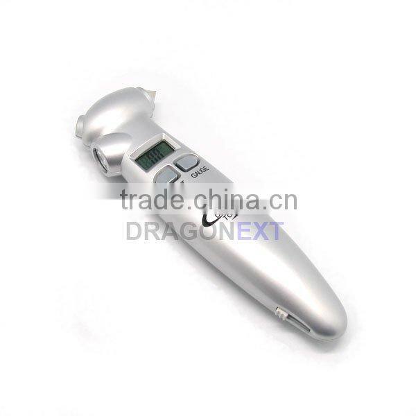 Factory Price 4-in-1 Utility Digital LED Flashlight And Knife Tire Pressure Measure Hammer