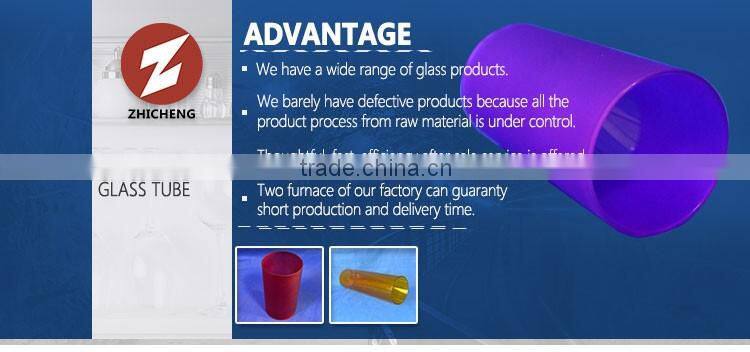 customized colored frost glass lamp-chimney