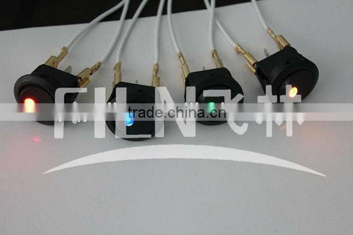 FILN blue 12V led Nylon ON OFF KCD1-2 rocker switch