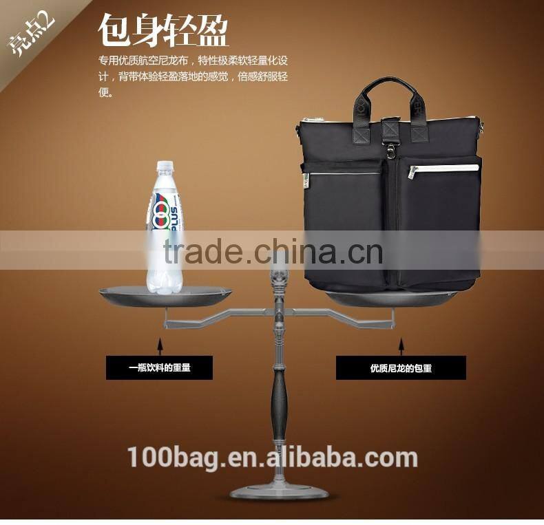 Unisex multi-functional leisure bag nylon material backpack for school waterproof shoulder bag portable handbag in guangzhou