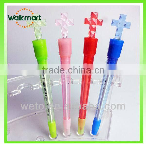 Plastic ballpen, cheap ballpen with cross