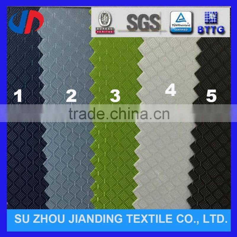 Polyester Waterproof 210d Diamond Dobby Oxford Fabric For Sport Bags