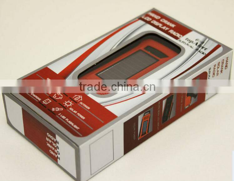 PORTABLE RECHARGEABLE DYNAMO SOLAR LED TORCH WITH AM/FM NOAA WEATHER ALERT RADIO AND CHARGER