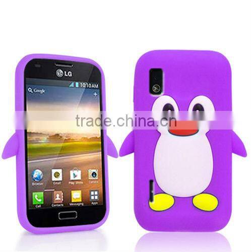 PENGUIN SILICONE SKIN MOBILE PHONE CASE COVER FOR LG OPTIMUS L5 E610