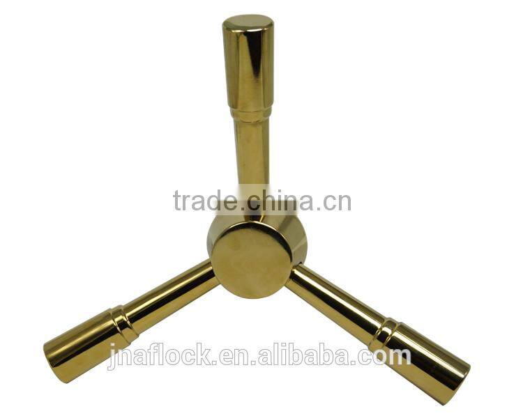 Good Price China Supplier 3 spoke Safe box Handle coppering stainless steel safe handle JN715 for safe and vault
