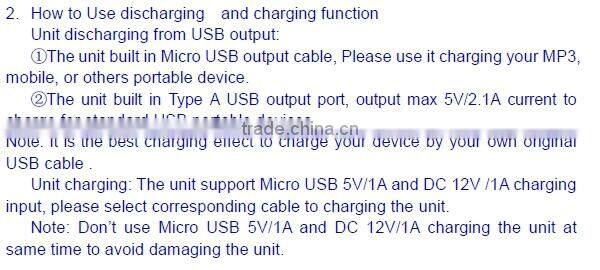 12000mah 12V car battery mini jump starter,auto emergency start power