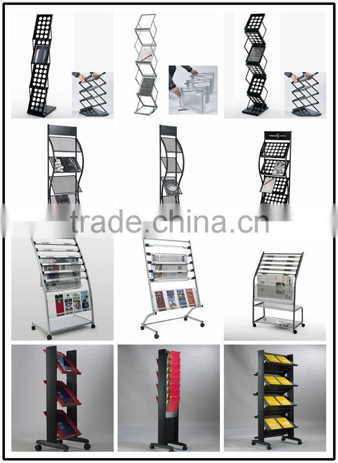 2015 popular plastic display rack for books