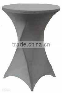elegant lycra spandex round cocktail table cloth for wedding wholesale table linen