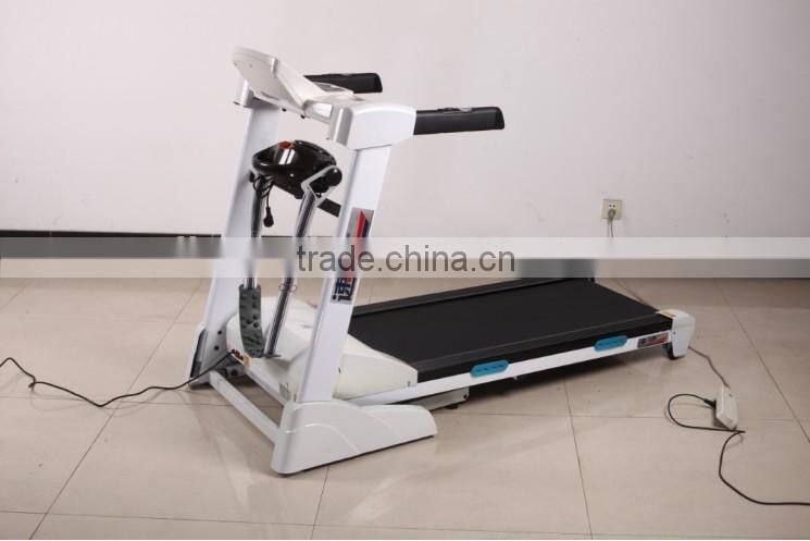 fitness motorized treadmill with MP3,USB port with LCD 6.5 inch Pannel