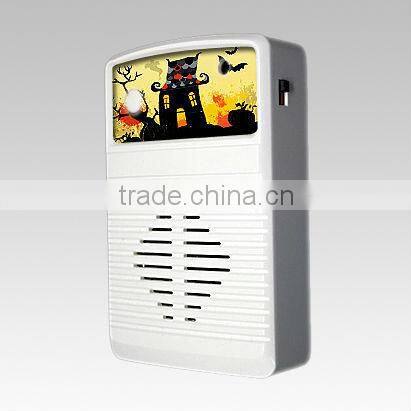 Halloween sound doorbell with wireless,musical,easy installation
