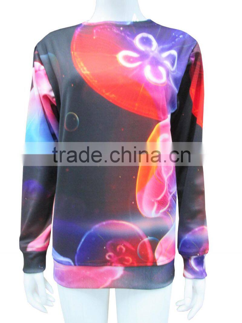 2014 latest fashion printing sweatshirt for women