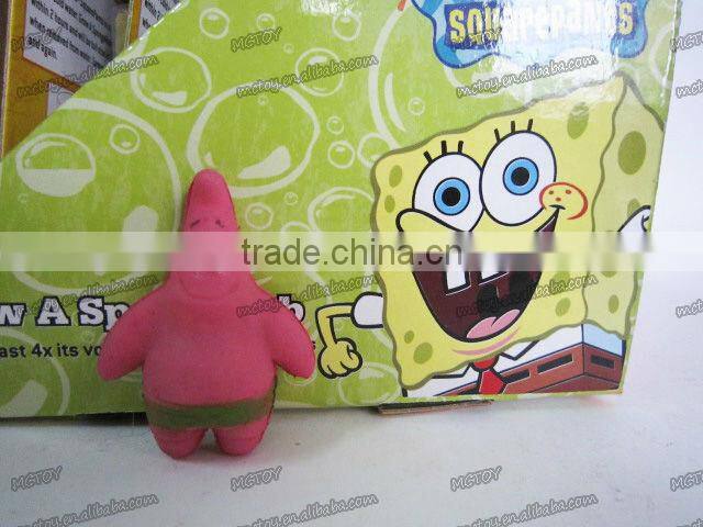 Magic Spongebob growing sponge toys in water growing patrick toy patrick star for baby fun magic growing sponge