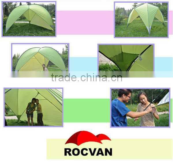 Fiberglass pole luxury family beach tent