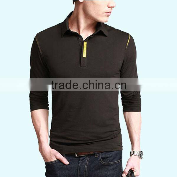 Cheap Plain White Long Sleeve Polo Shirts for Men