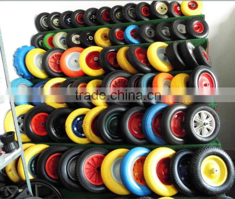 16 inch 4.00-8/4.80-8 wheelbarrow wheel with different color and pattern