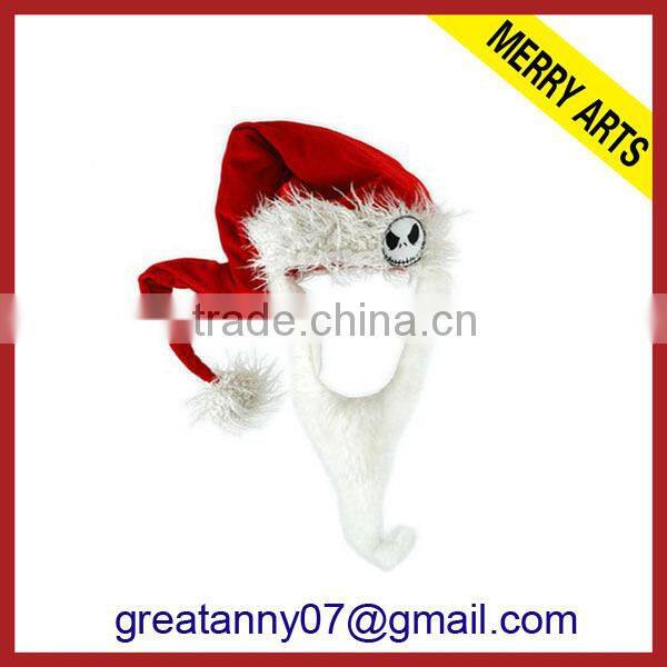 2015 new product red white infant christmas knit hats with good quality