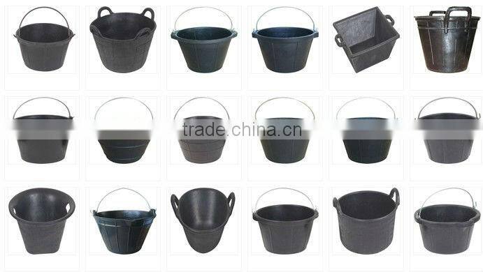 Rubber bucket Recycled Tyre rubber pail&barrel Super rubber bucket,REACH