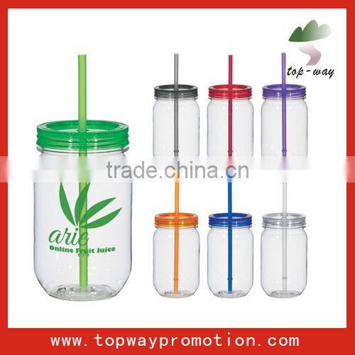 best price supply all kinds ofplastic mason jar mug
