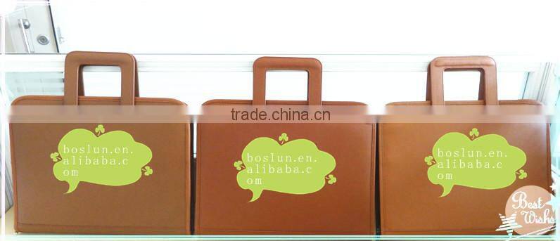 Most fashional leather manager folder,leather portfolio