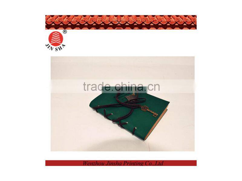 2015 newest original design PU leather notebook l with leather rope