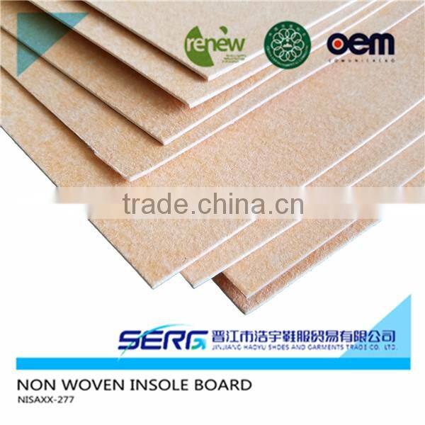 0.7-4.0mm hard felt nonwoven insole board for shoes