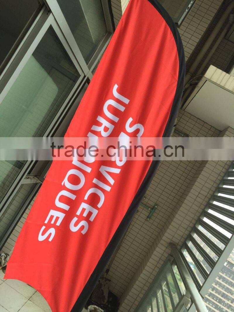 custom advertising Feather banner /feather flag with beach flag pole