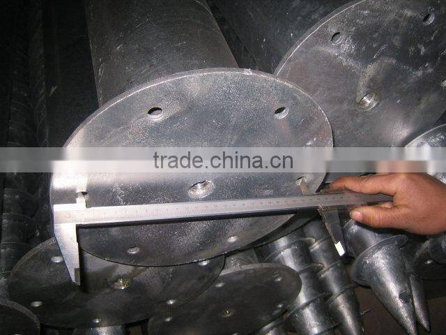ground drill anchor for mounting solar power systems F114*1600