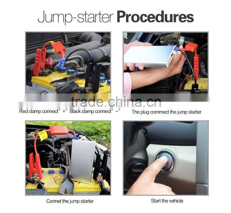 New 6000mAh Auto Emergency battery charger Car Jump Starter Power Bank