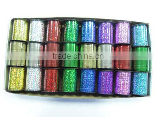 HOT SALE ! 20 Rolls 6 Channels Metallic Poly Curly Ribbon
