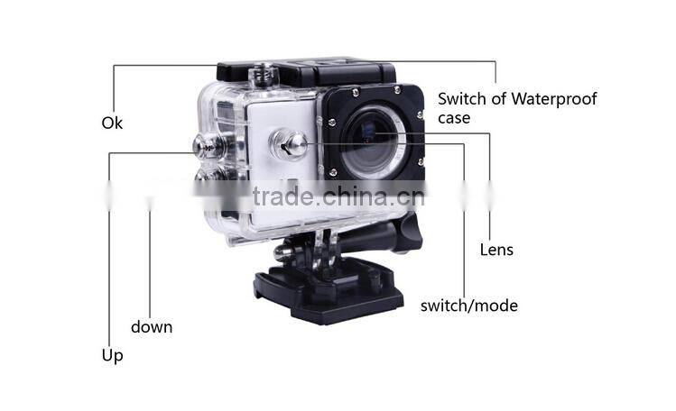 1.5 Inch LCD Screen 1080P Full HD 12M Pixel CMOS Sensor Waterproof Sports DV Camera