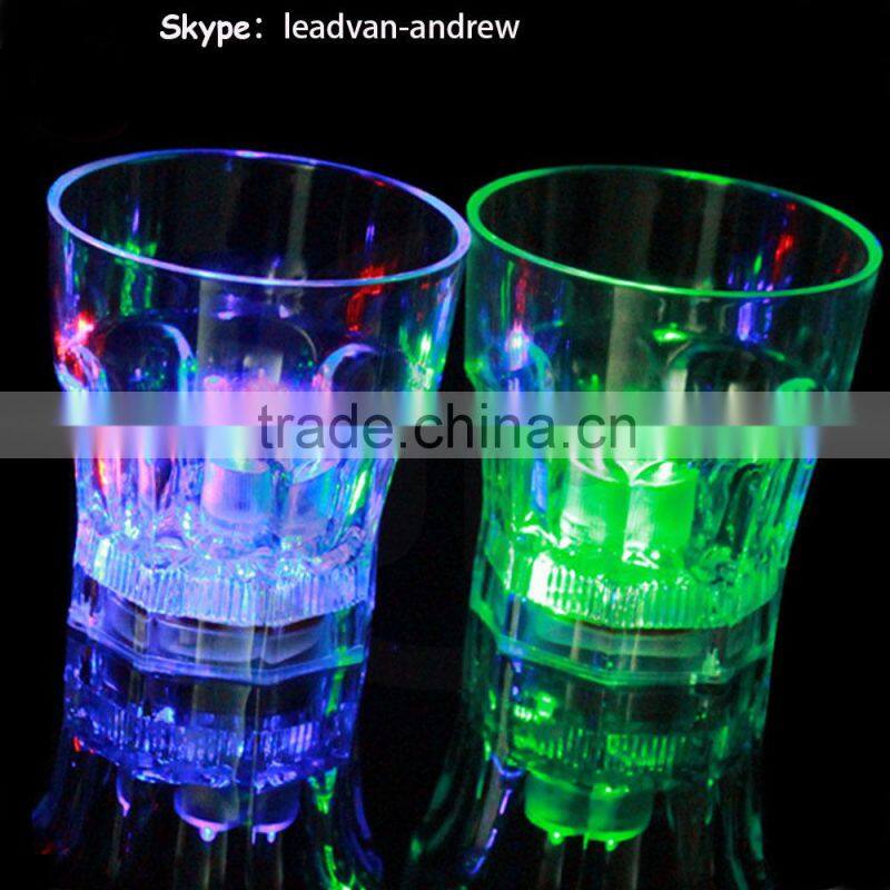 Octagon LED Cup LED Whisky Glass For Promotion