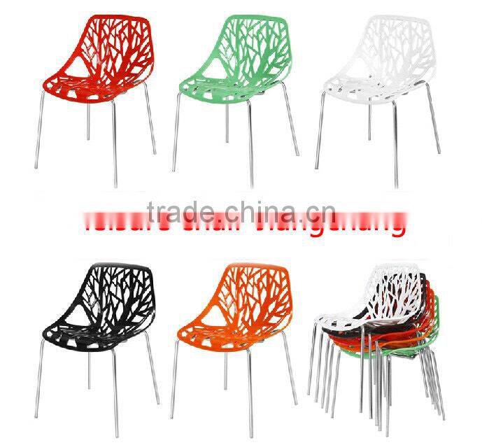 Bright Color Fashion Design Hollow Dining Chair JC-X15