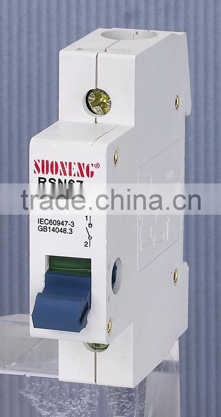 low voltage isolator switch mini circuit breaker