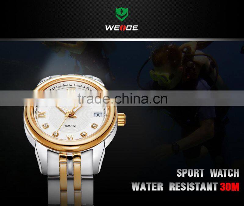 WEIDE WG-93008G-1 Wrist Watches For Couples Wholesale Alibaba China Supplier Steel Watch