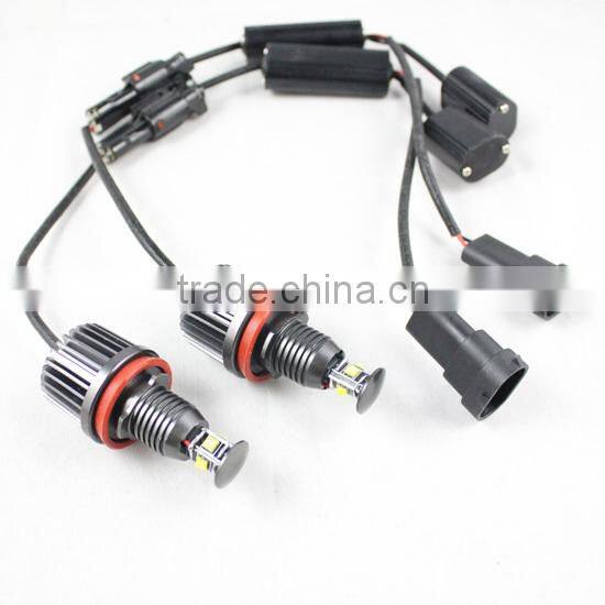 led headlight 6500k-7000K xenon white h8 40w led angel eyes halo ring for bmw e60 angel eyes led marker light for bmw