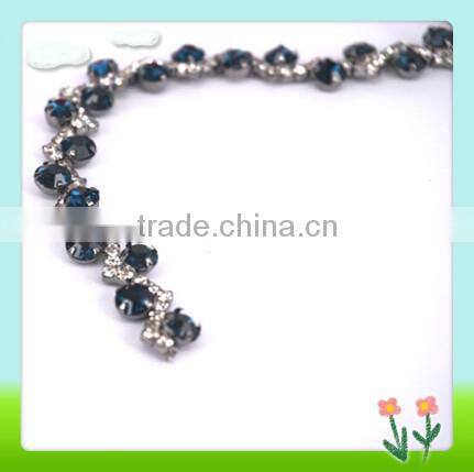 Cheerfeel Wholesale and custom colored cup chain with rhinestone