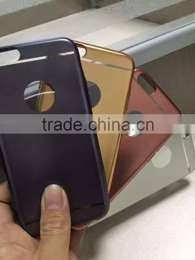 For iphone cover 7 cell cover electroplated transparent tpu case For iPhone 6