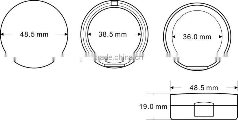 transparent cheap empty cosmetic loose powder case