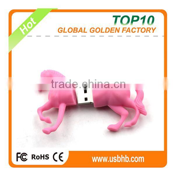 OEM/ODM horse shape usb flash stick for gift