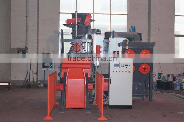 Tumbling/tumble rubber/steel belt tracked shot blasting machine abrator price