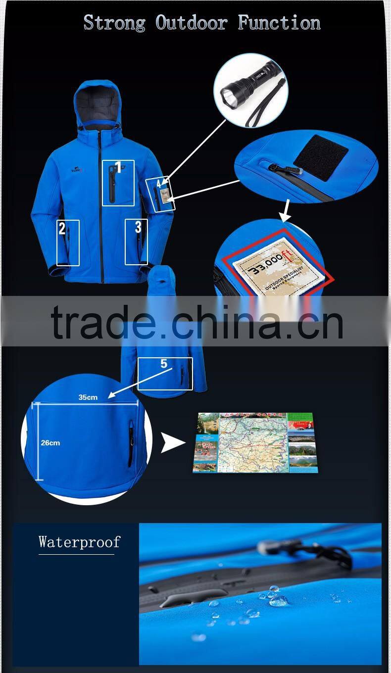 2XM12C1 Wholesale Waterproof 100% Ployester Softshell Jacket Men