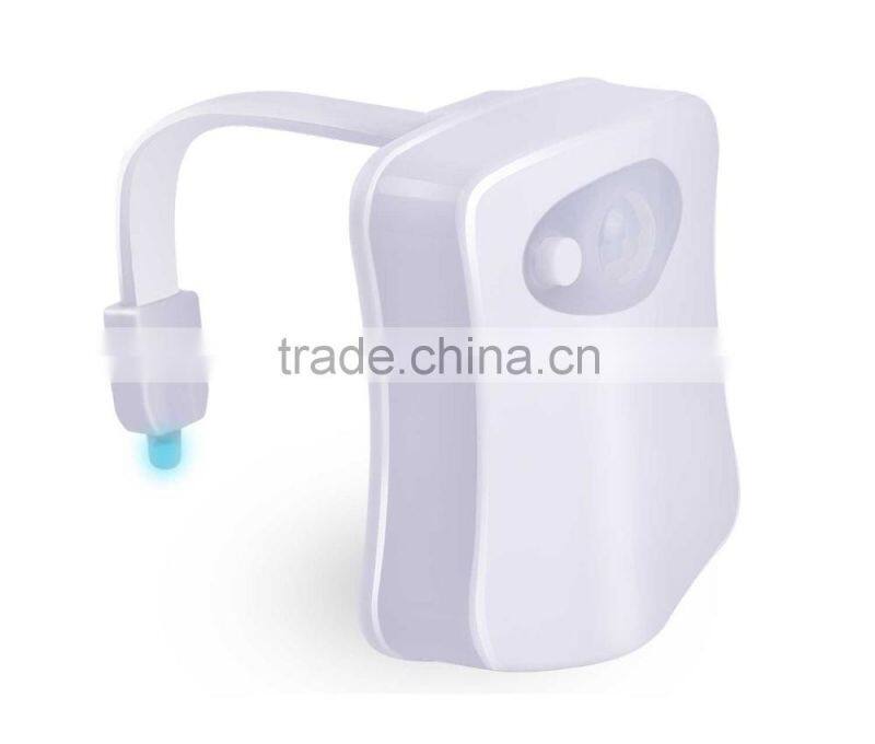 New Arrival Private Label LED Toilet Night Light Motion Activated Toilet Nightlight Home Bathroom Nightlight